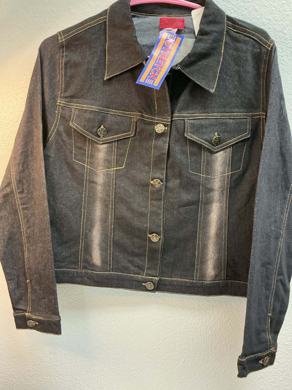 B.52 USA Vintage Stretch Black Denim Jean Jacket